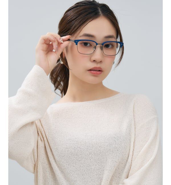  「メガネ | サーモント チタン アルミ製 軽量 メタル 伊達・度付き ユニセックス Zoff  レンズ交換券付」|メガネ|