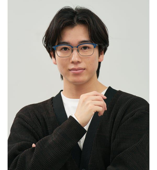  「メガネ | サーモント チタン アルミ製 軽量 メタル 伊達・度付き ユニセックス Zoff  レンズ交換券付」|メガネ|