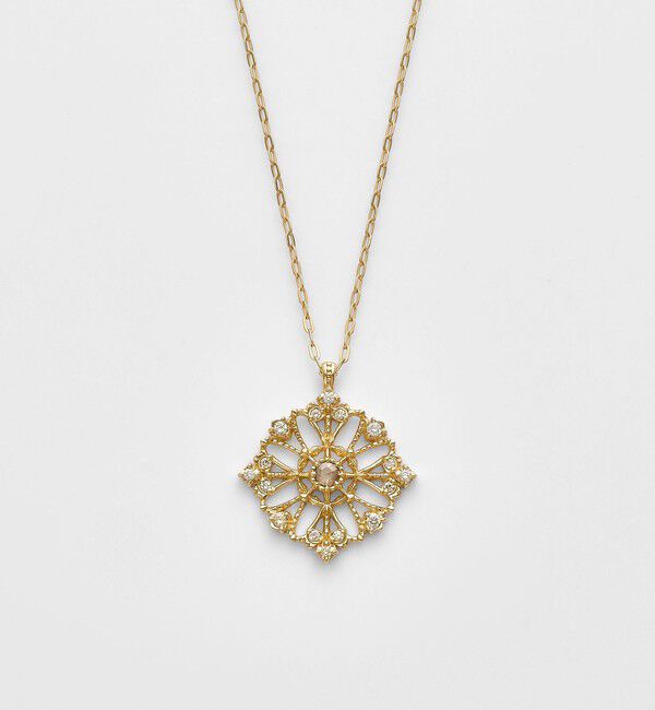 agete「K18ダイヤモンドネックレス（0.08ct）」|ネックレス|ホワイト