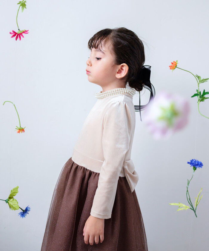 BACKYARD FAMILY「Rora ワンピース 通販 セリーナ ドッキングワンピース 子供服 ワンピ 長袖」|その他|