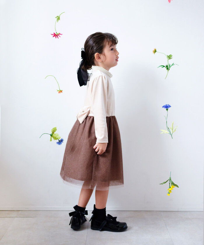 BACKYARD FAMILY「Rora ワンピース 通販 セリーナ ドッキングワンピース 子供服 ワンピ 長袖」|その他|