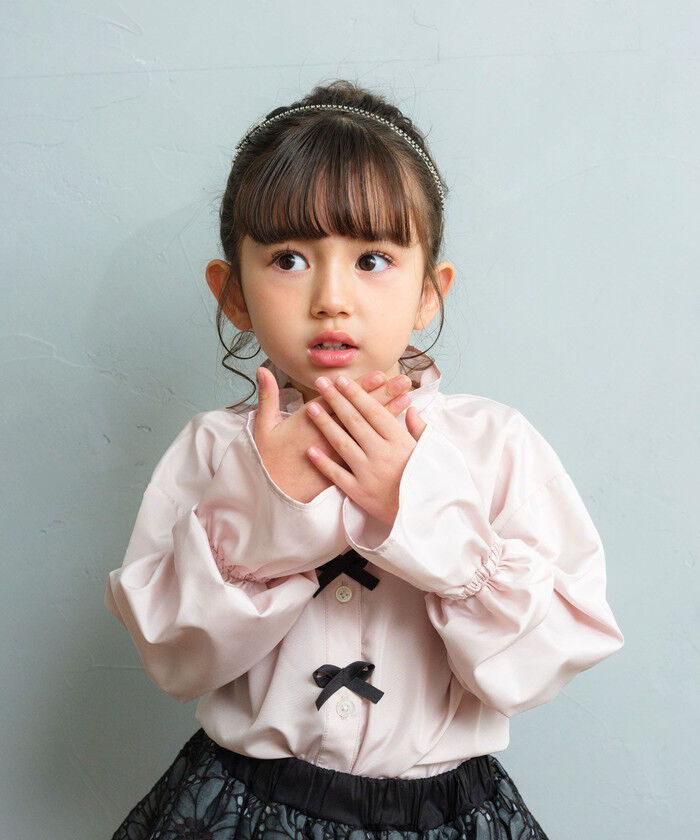 BACKYARD FAMILY「Rora ブラウス 通販 ローラ さくら キッズ 子供 女の子 子ども スタンドカラー フリル 襟」|その他|