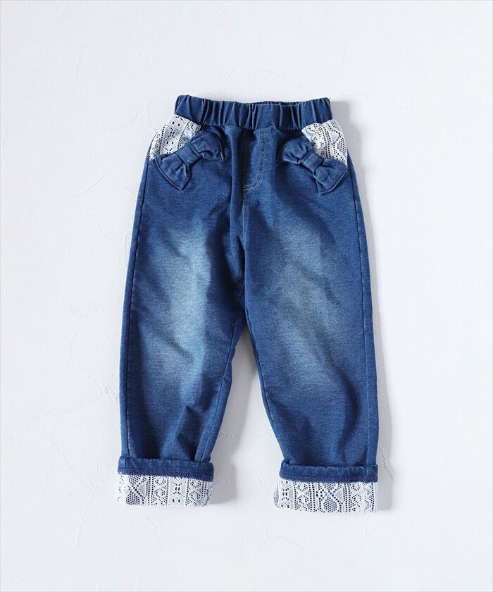 BACKYARD FAMILY「Rora デニムパンツ 通販 ローラ ラズリ ジーンズ パンツ ロールアップデニム キッズ 女の子」|その他|