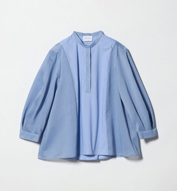 UNITED ARROWS「シアー コンビ フレア シャツ」|シャツ・ブラウス|