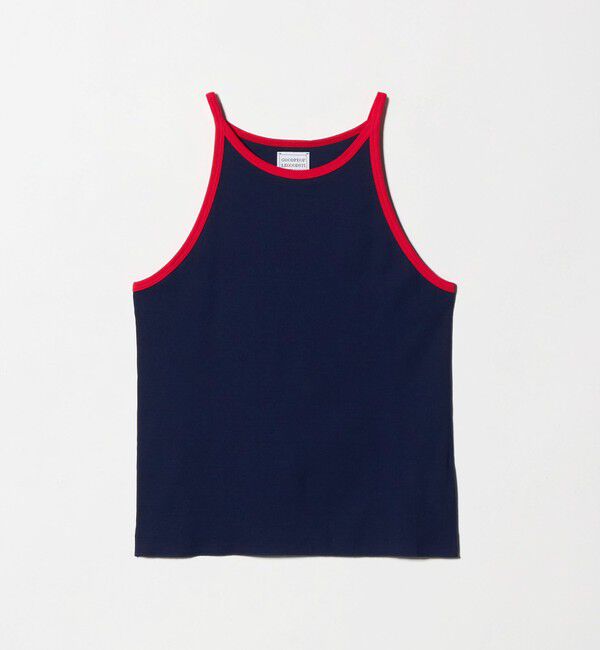 UNITED ARROWS「＜GOOD PEOPLE GOOD STITCHING GOOD PRODUCT＞トリム リブ タンクトップ」|キャミソール|NAVY