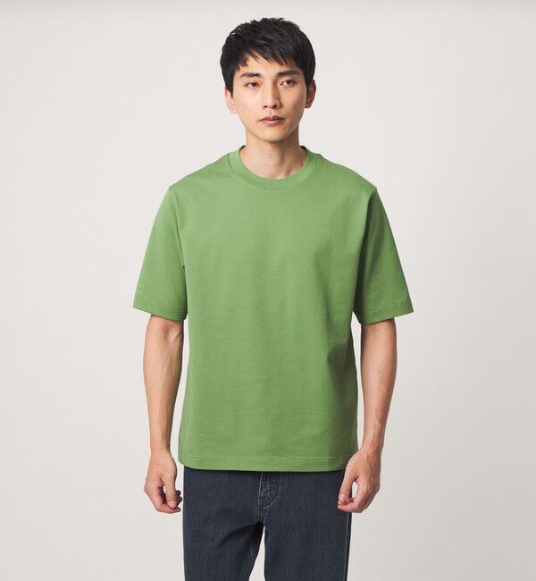 UNITED ARROWS green label relaxing「ミニ ワッフル ビズ クルーネック カットソー -UVカット-」|Tシャツ・カットソー|KELLY