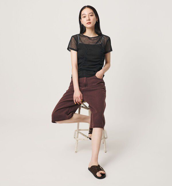 BEAUTY&YOUTH UNITED ARROWS「シャーリング メッシュ Tシャツ」|Tシャツ・カットソー|