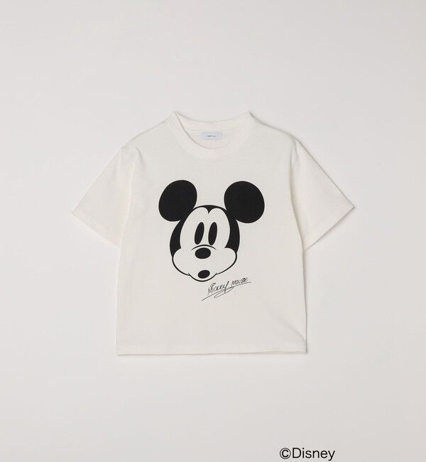 SHIPS any「SHIPS any: /ミッキーマウス/ サイン & ポージング Tシャツ<KIDS>◇」|Tシャツ・カットソー|ライトホワイト