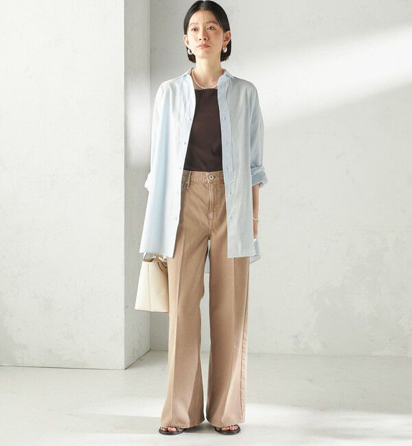 SHIPS for women「TICCA:〈手洗い可能〉スクエア ビック シャツ uni」|シャツ・ブラウス|