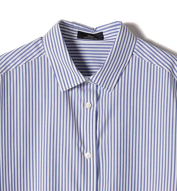 SHIPS for women「SHIPS Primary Navy Label:コットン タイプライター ビッグシャツ 63 85」|シャツ・ブラウス|