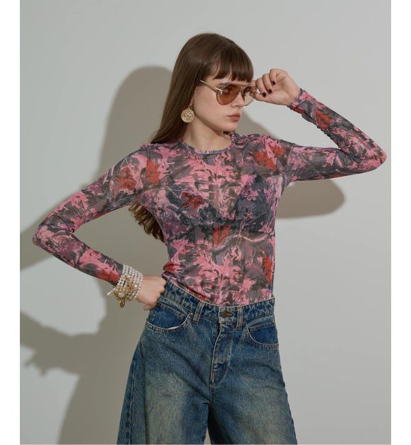 JOINT WORKS「anna sui nyc / アナスイエヌワイシー CAMO シアートップス」|Tシャツ・カットソー|