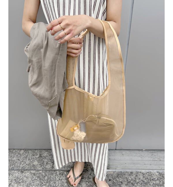 SLOBE IENA「Left Bank Books SLOBE別注 グラスホルダー付きメッシュトートバッグ」|トートバッグ|