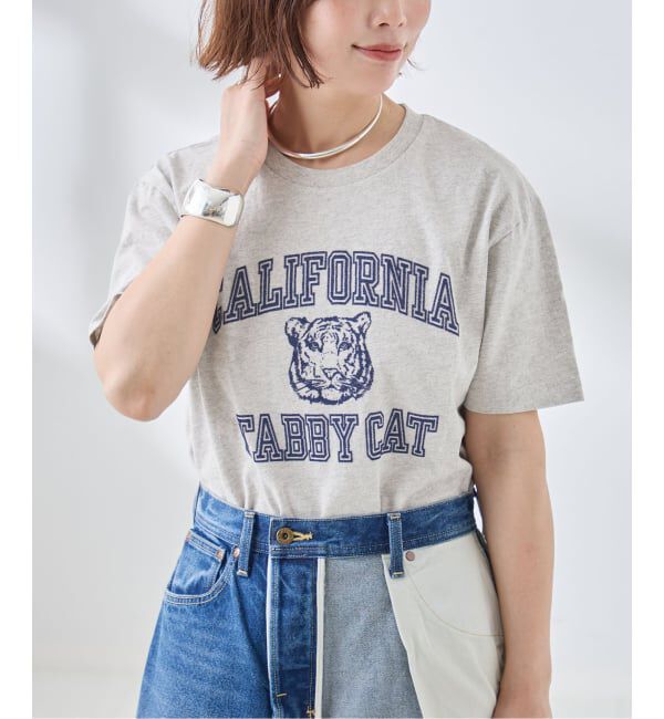 journal standard L'essage「《追加》MIXTA/ミクスタ CALIFORNIA TABBY CAT CREW Tシャツ」|Tシャツ・カットソー|グレー