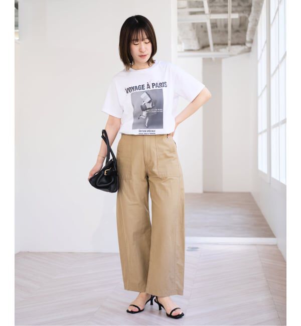 U by SPICK&SPAN「《WEB限定 / 追加》TRICOMER VOYAGE A PARIS GIRL TEE 2」|Tシャツ・カットソー|