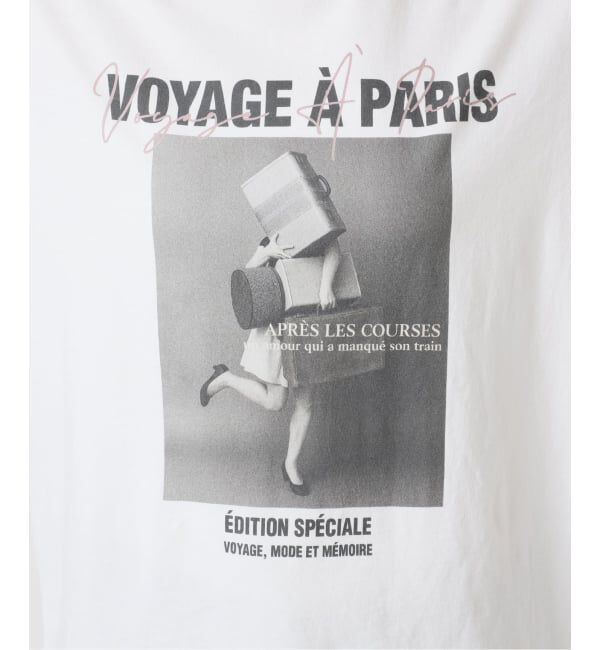 U by SPICK&SPAN「《WEB限定 / 追加》TRICOMER VOYAGE A PARIS GIRL TEE 2」|Tシャツ・カットソー|