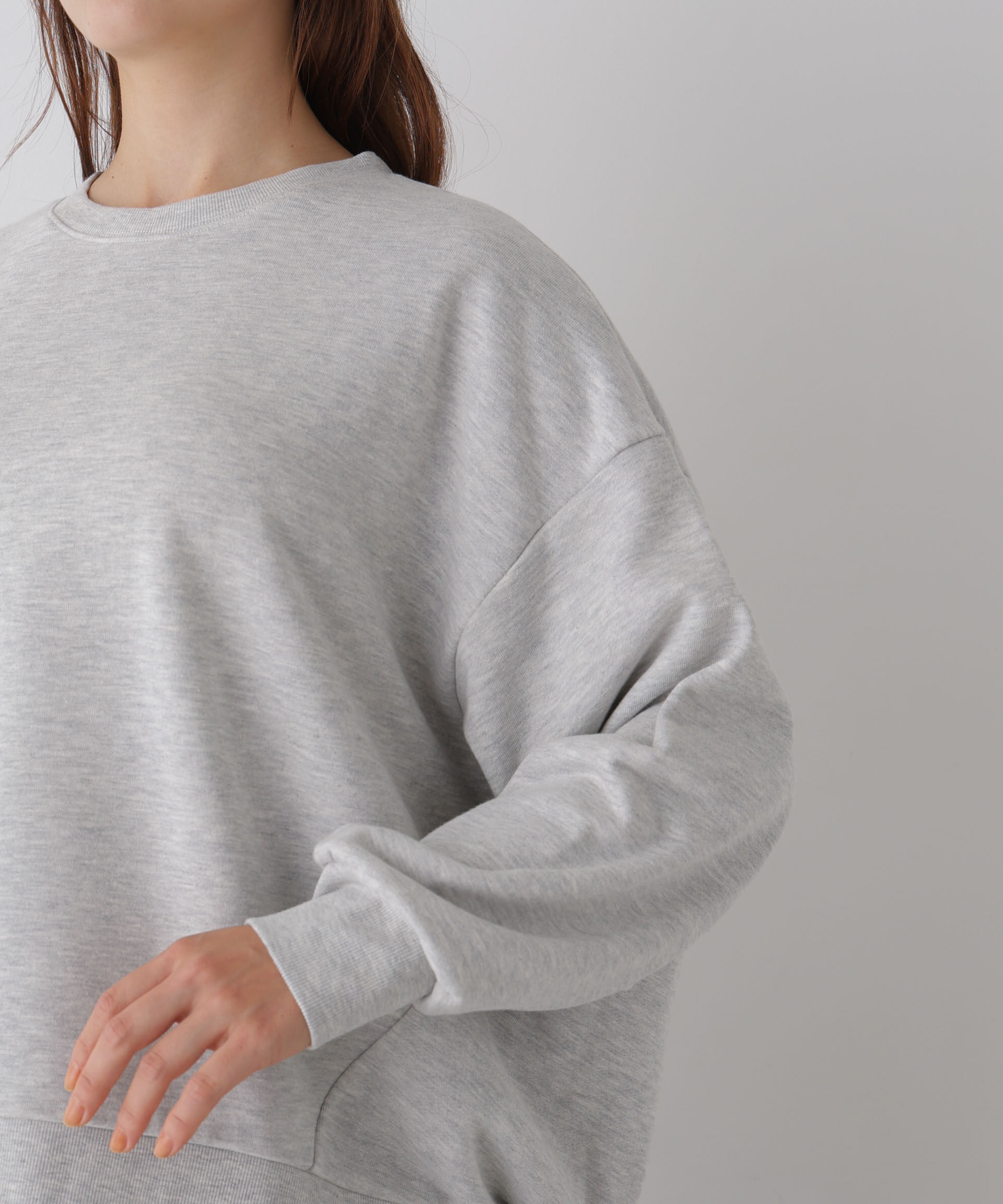 NANO universe「バックボリューム裏毛スウェットプルオーバー」|Tシャツ・カットソー|