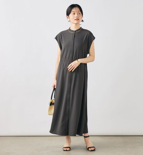 NOLLEY'S「【WEB限定】ウォッシャブルジョーゼットワンピース」|ワンピース|チャコールグレー