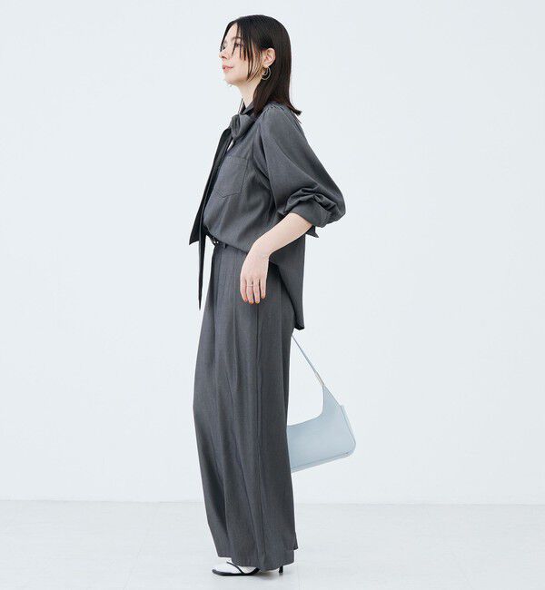 NOLLEY'S sophi「《セットアップ対応》ウォッシャブルバイオツイルボウタイブラウス」|シャツ・ブラウス|