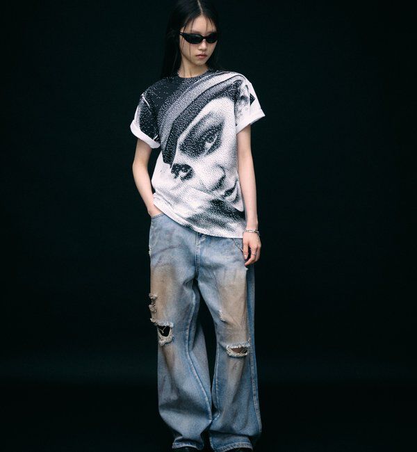  「VIDEO SHOP &times; PeterAnderson Facephoto TEE」|Tシャツ・カットソー|