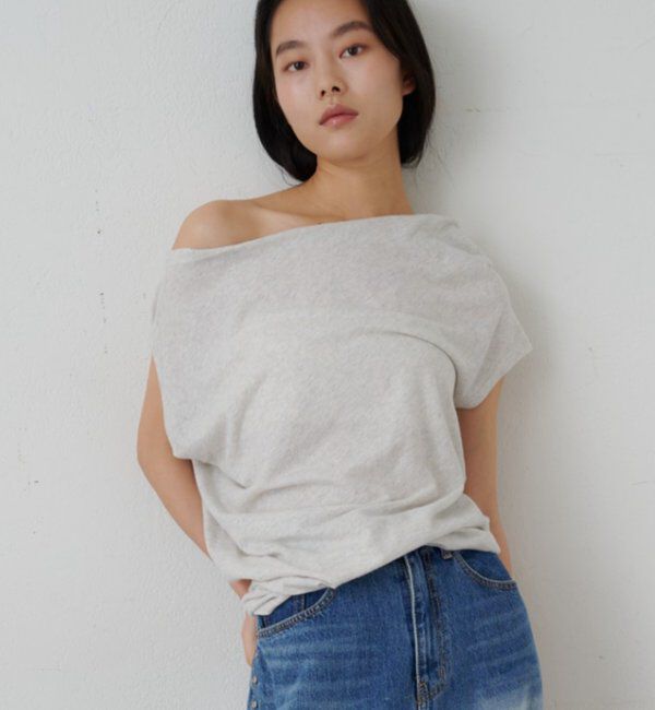  「アシメネックTee」|Tシャツ・カットソー|