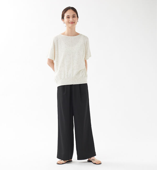 qualite「《セットアップ対応》リネンライクワイドパンツ」|その他|