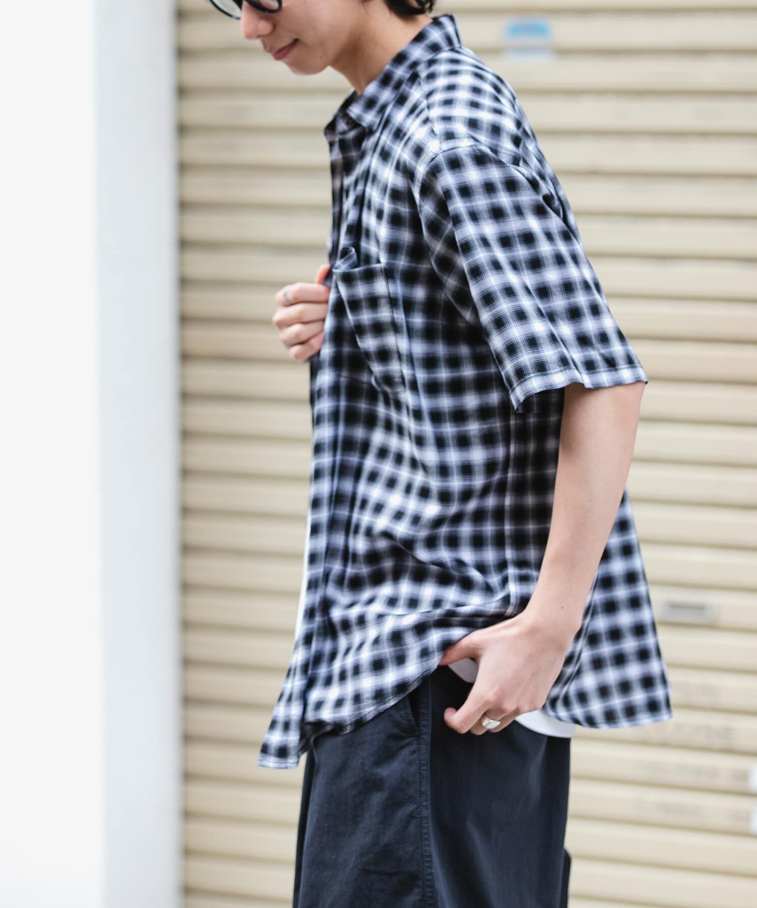 URBAN RESEARCH DOORS「FORK&SPOON　コットンレーヨンチェックシャツ」|シャツ・ブラウス|
