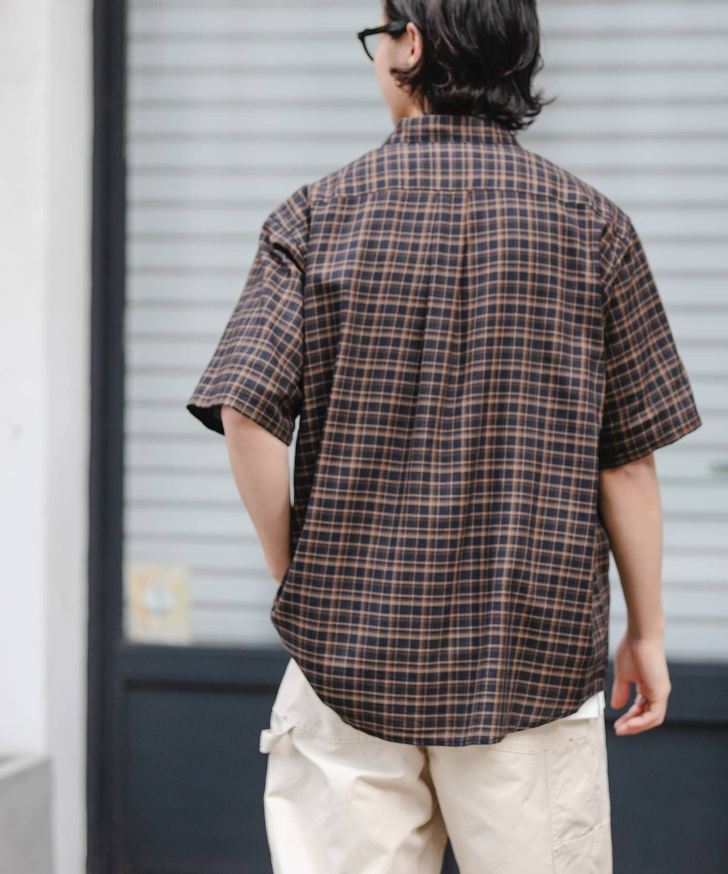 URBAN RESEARCH DOORS「FORK&SPOON　コットンレーヨンチェックシャツ」|シャツ・ブラウス|