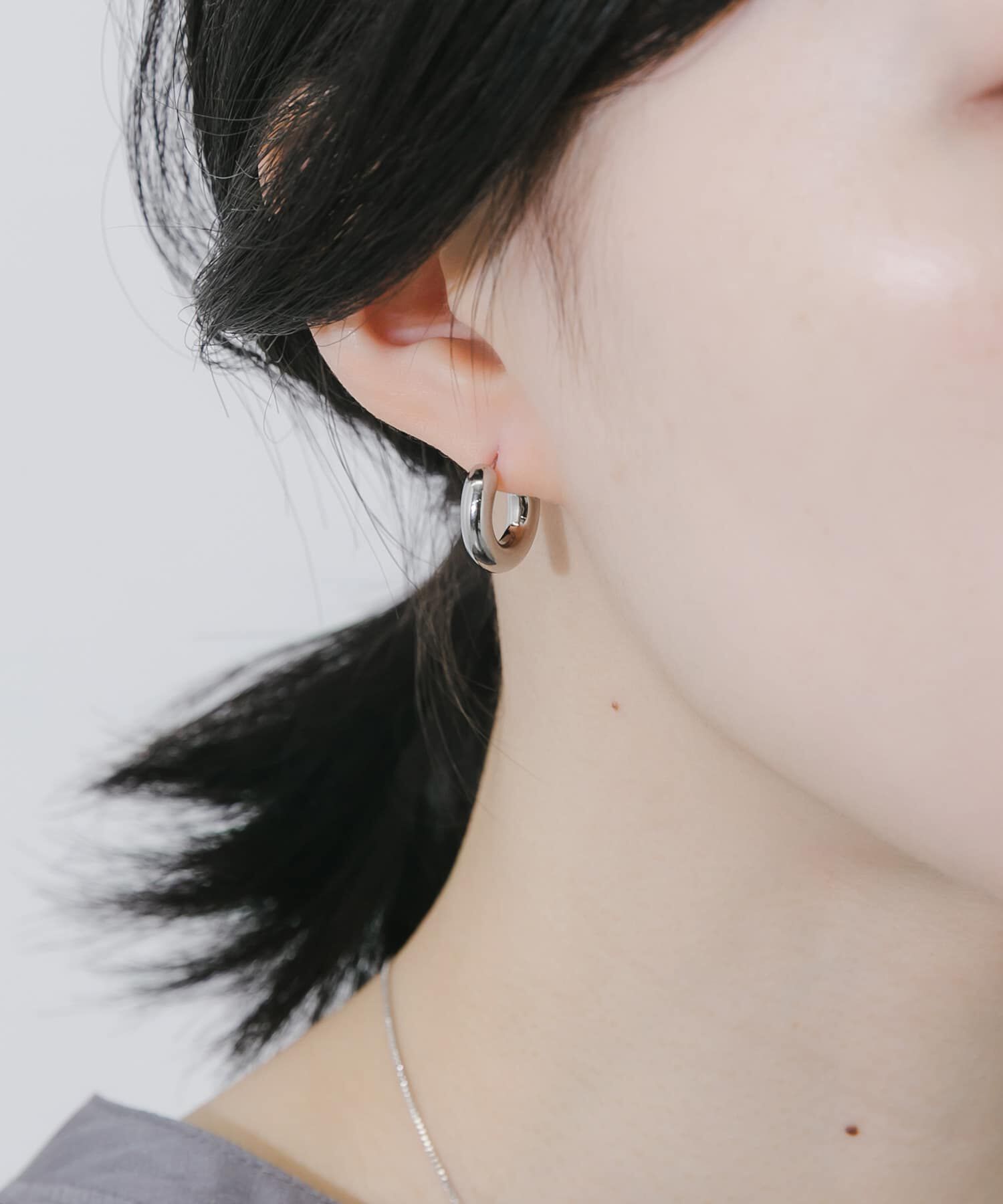 SMELLY「ステンレスフープピアス」|ピアス|