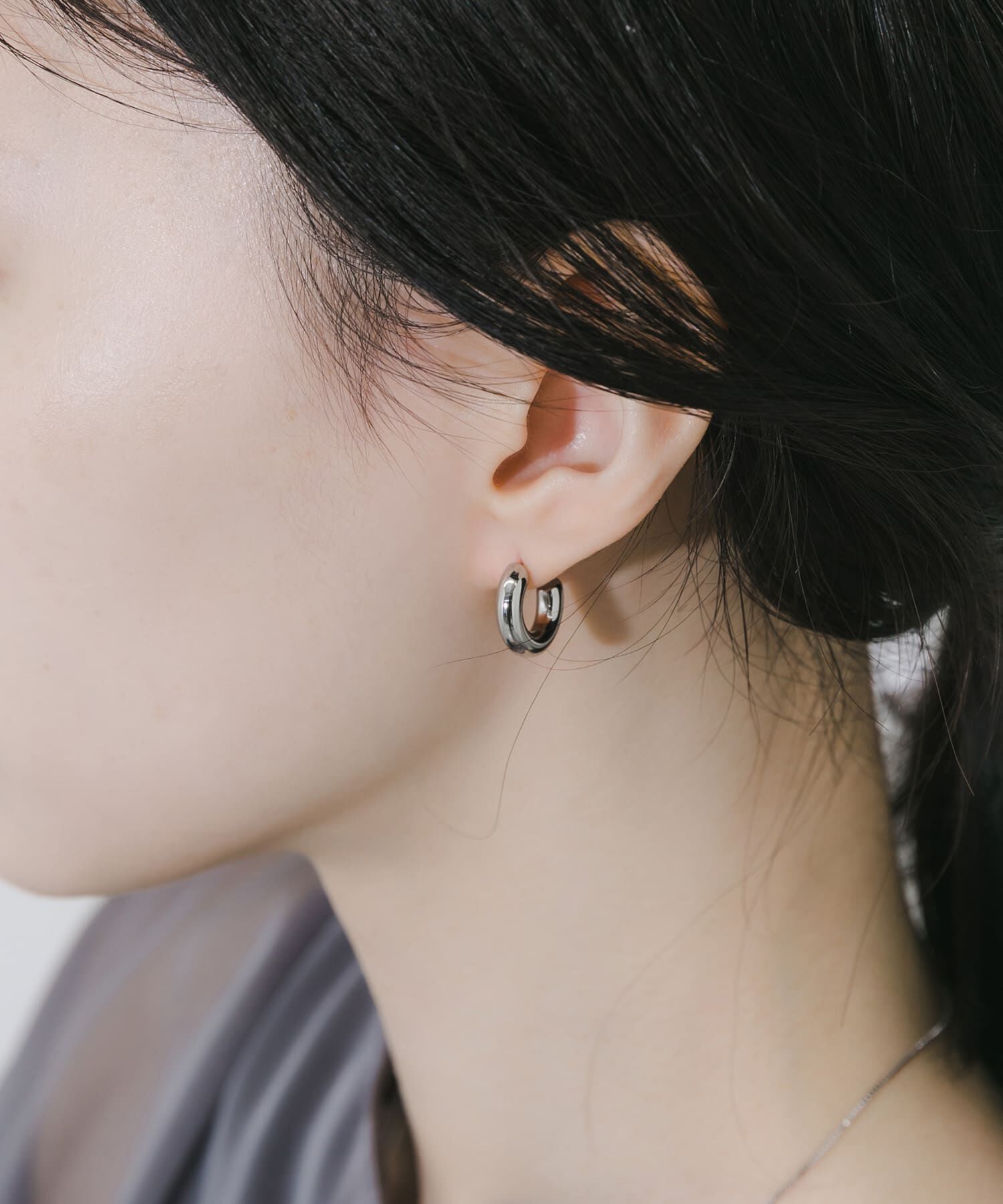 SMELLY「ステンレスフープピアス」|ピアス|