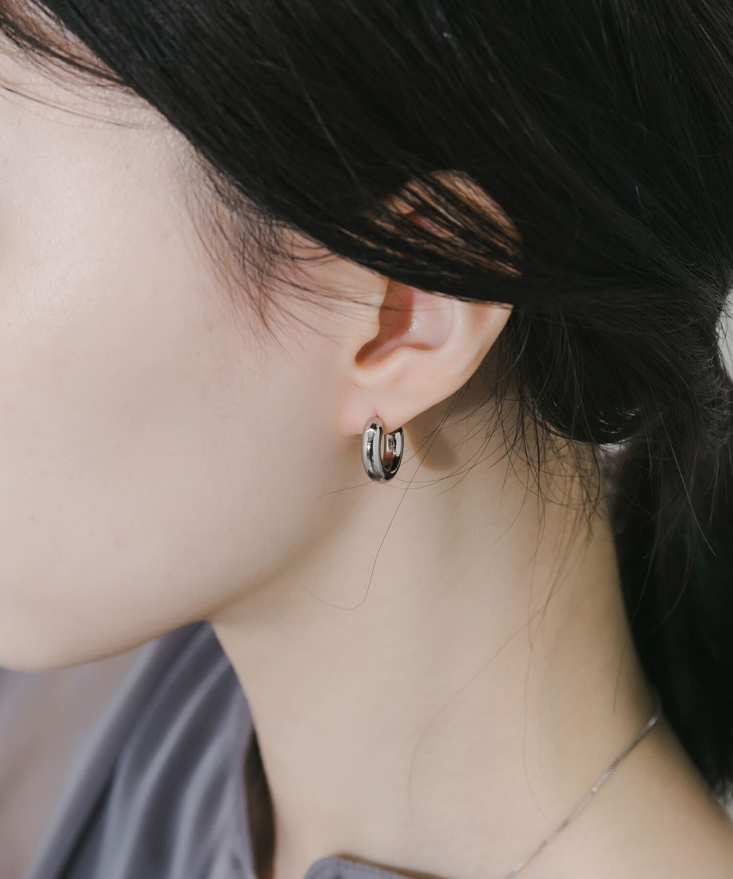 SMELLY「ステンレスフープピアス」|ピアス|