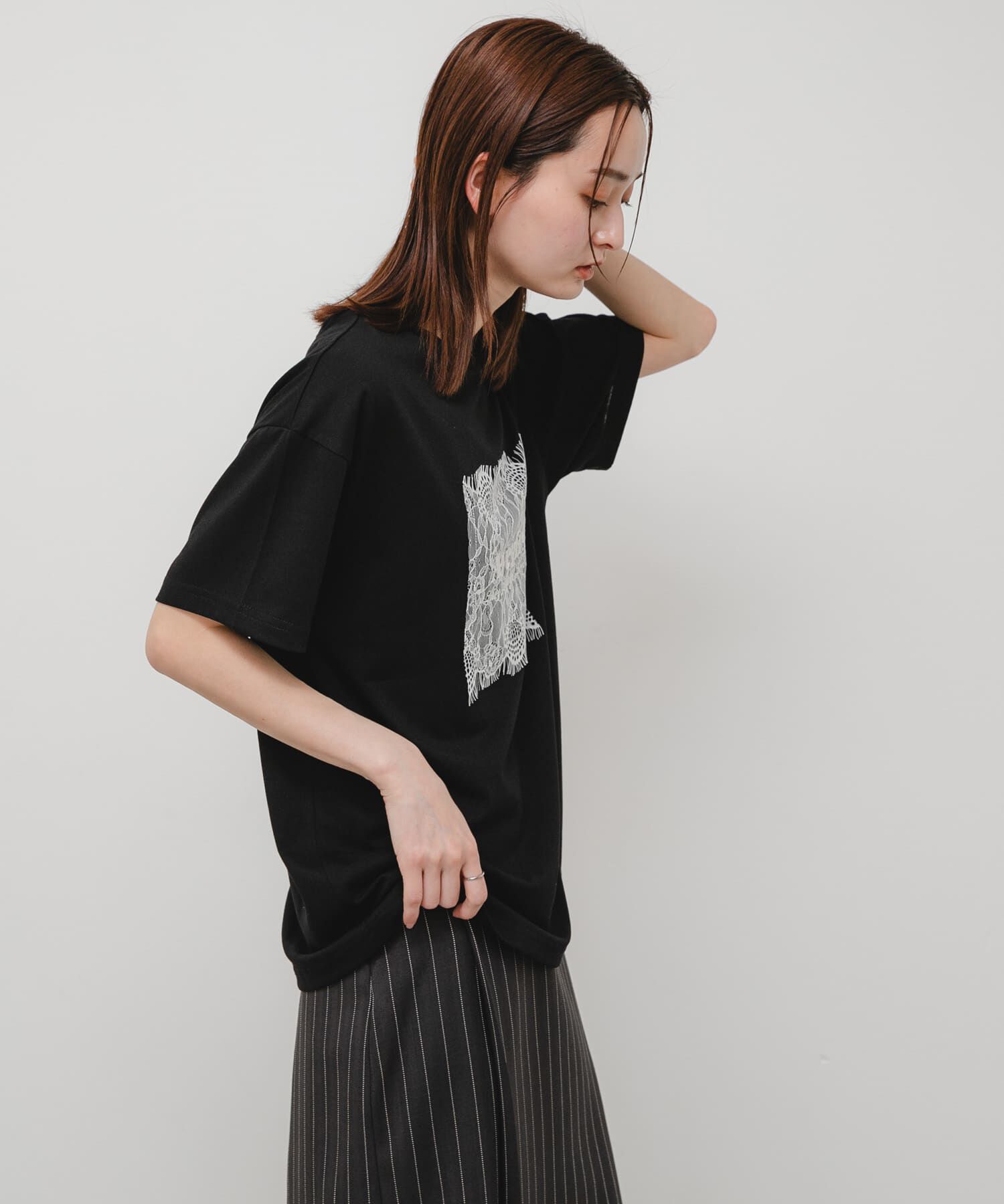 SENSE OF PLACE by URBAN RESEARCH「レースロゴTシャツ」|Tシャツ・カットソー|