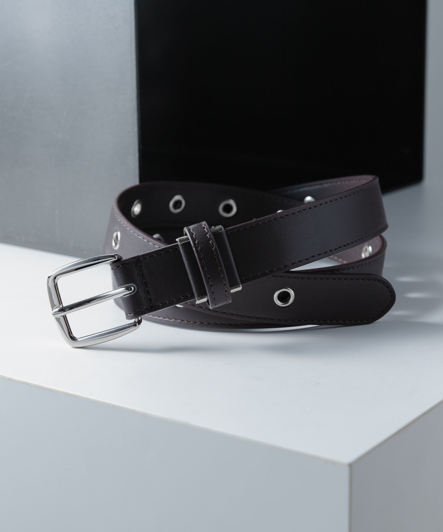 SENSE OF PLACE by URBAN RESEARCH「FLハトメベルト30mm」|ベルト|ダークブラウン