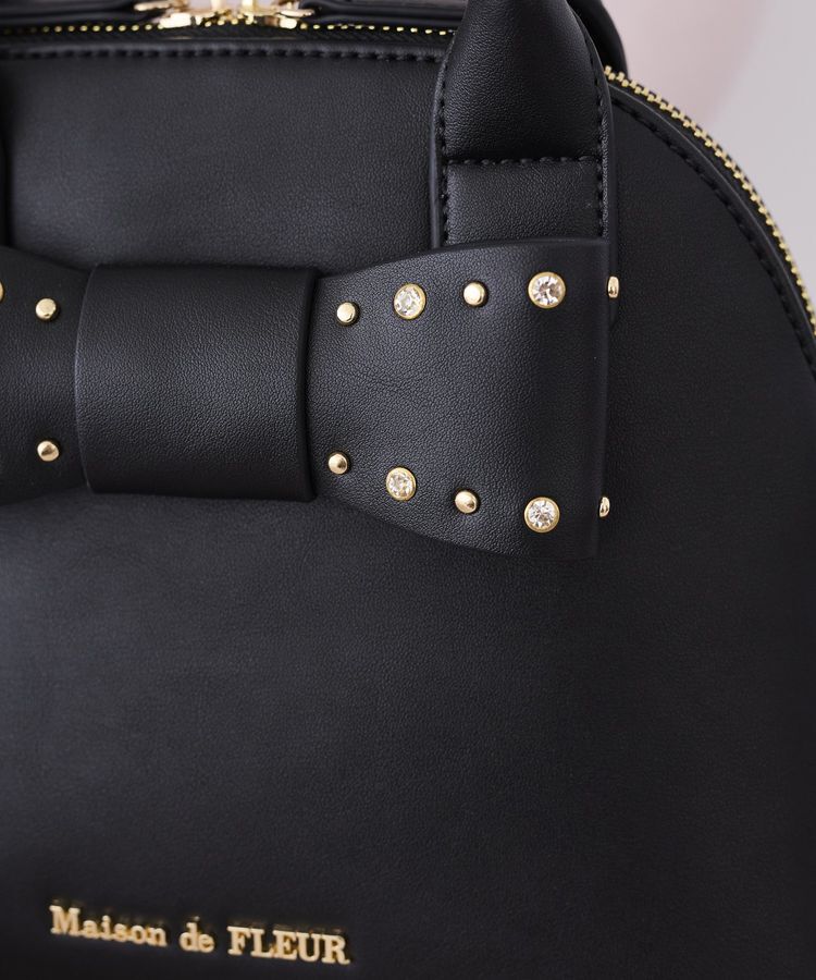 Maison de FLEUR「リボンハーフムーン2Wayバッグ」|ハンドバッグ|