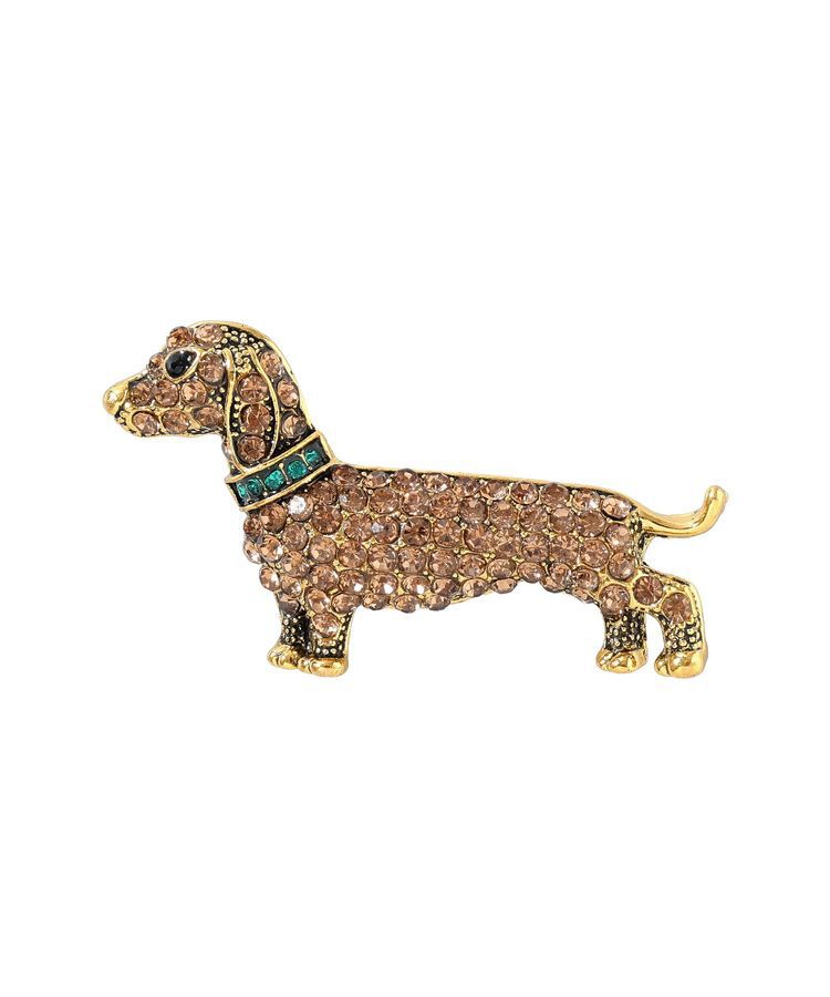 YECCA VECCA「ビジューDOGブローチ」|その他|