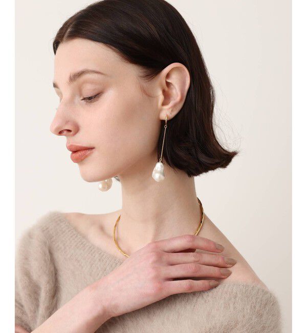 allureville「淡水パールピアス」|ピアス|