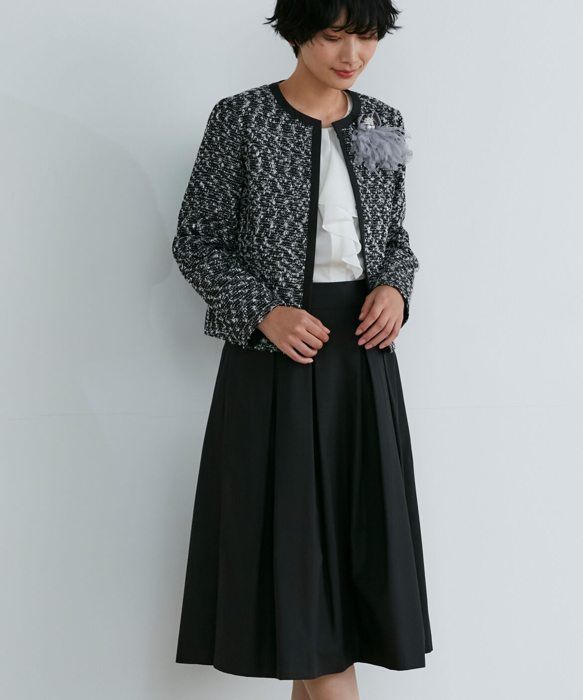 INED「《SUPERIOR CLOSET》フリンジコサージュ」|ブローチ・コサージュ|