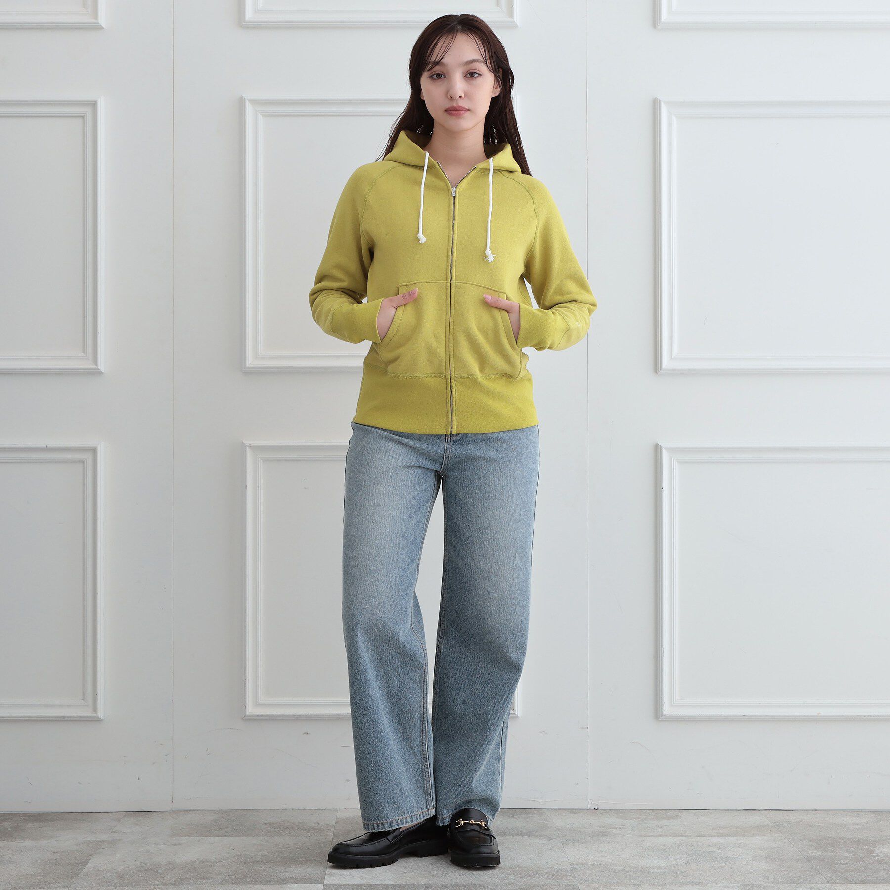 DRESSTERIOR「デキシー吊裏毛ジップアップパーカ」|パーカー|