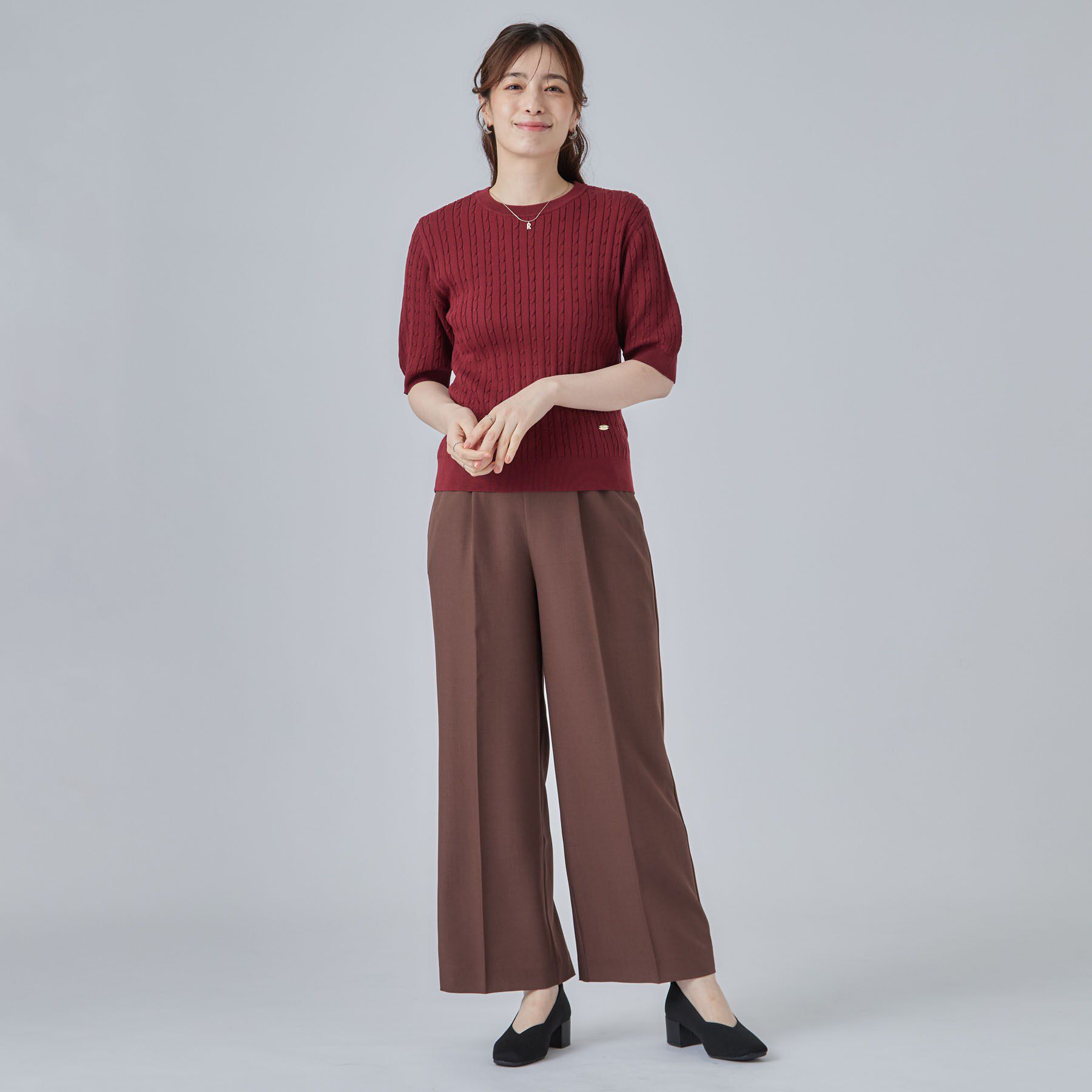 SHOO･LA･RUE「【走れる】ニットヒールパンプス」|パンプス|