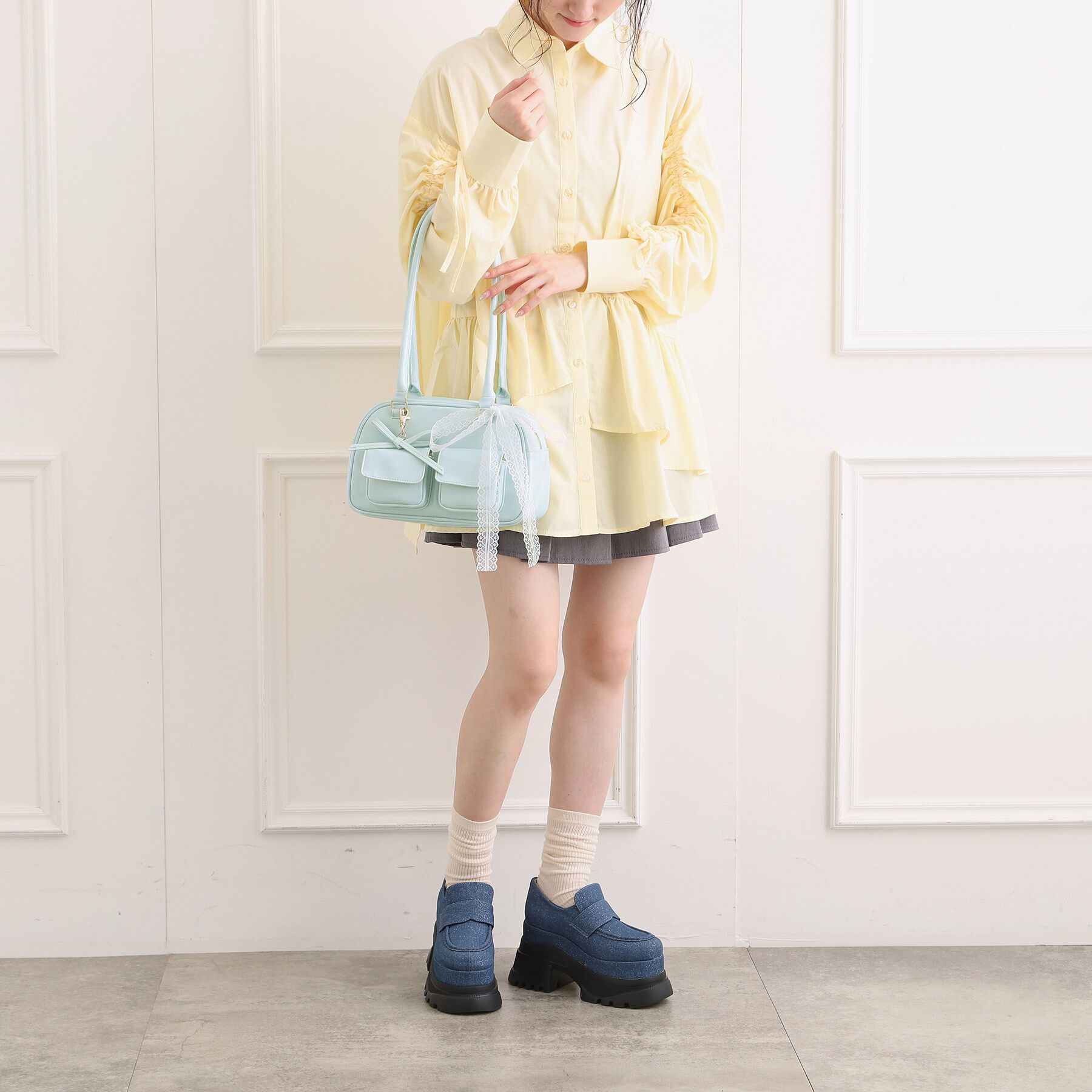 ESPERANZA「リボンチャームアウトポケットバッグ」|トートバッグ|