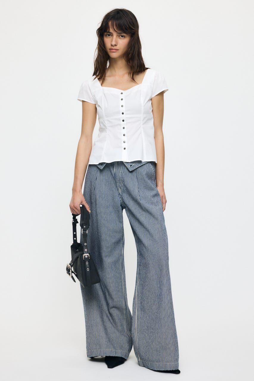 MOUSSY「BUTTON UP FITTED ブラウス」|シャツ・ブラウス|