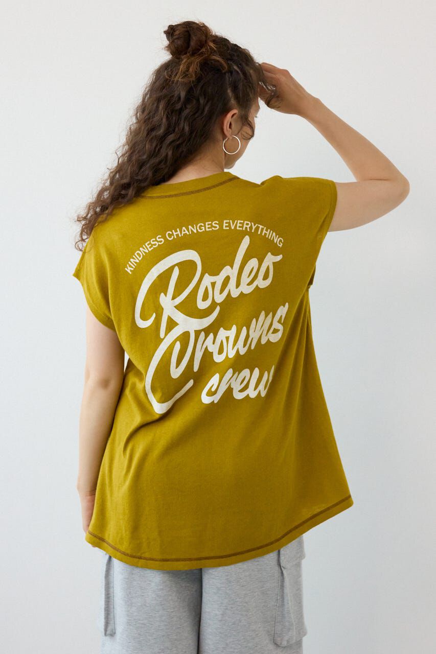 RODEO CROWNS「フレンチスリーブロゴニットトップス」|ニット・セーター|