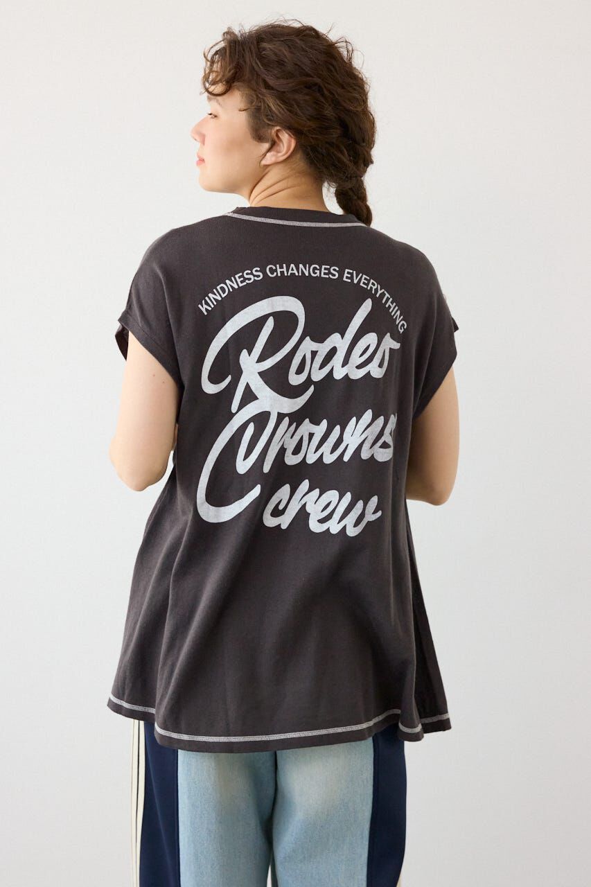 RODEO CROWNS「フレンチスリーブロゴニットトップス」|ニット・セーター|C.GRY