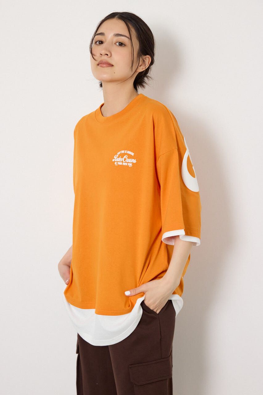 RODEO CROWNS「フェイクレイヤードロゴトップス」|Tシャツ・カットソー|