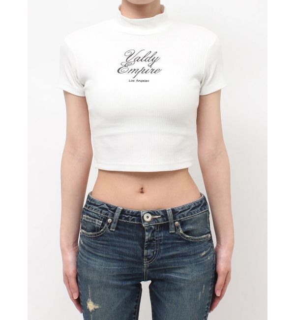 GYDA「Valdy Empireハーフスリーブテレコタートルトップス」|Tシャツ・カットソー|