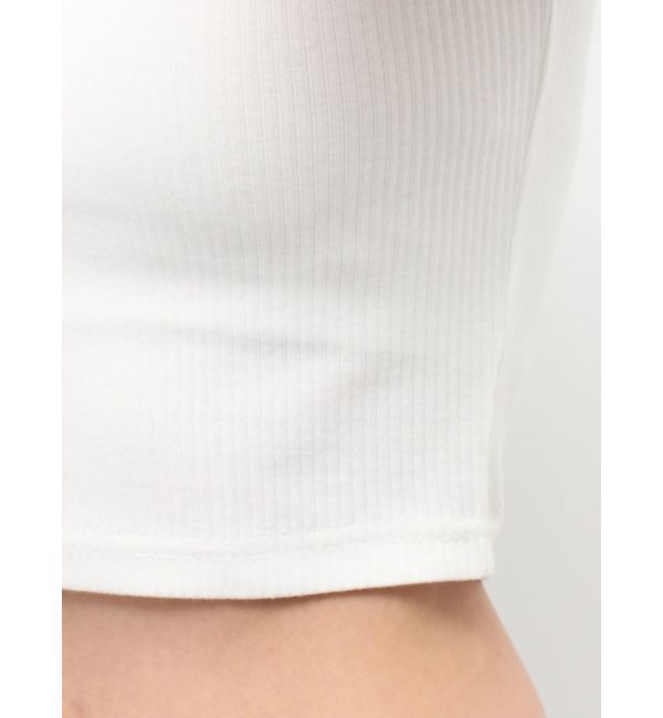 GYDA「Valdy Empireハーフスリーブテレコタートルトップス」|Tシャツ・カットソー|