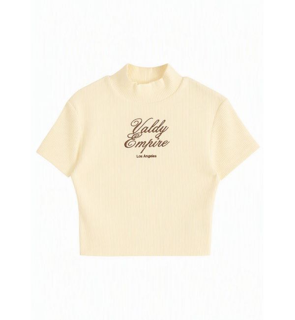 GYDA「Valdy Empireハーフスリーブテレコタートルトップス」|Tシャツ・カットソー|