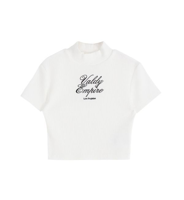 GYDA「Valdy Empireハーフスリーブテレコタートルトップス」|Tシャツ・カットソー|
