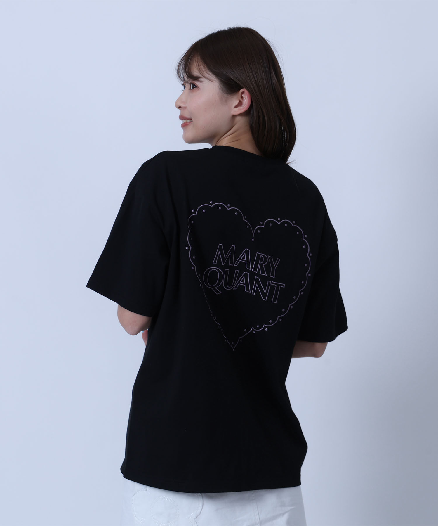 MARY QUANT「バックハート Tシャツ」|Tシャツ・カットソー|