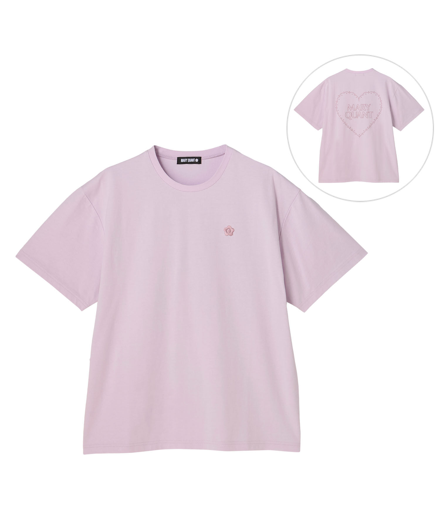 MARY QUANT「バックハート Tシャツ」|Tシャツ・カットソー|