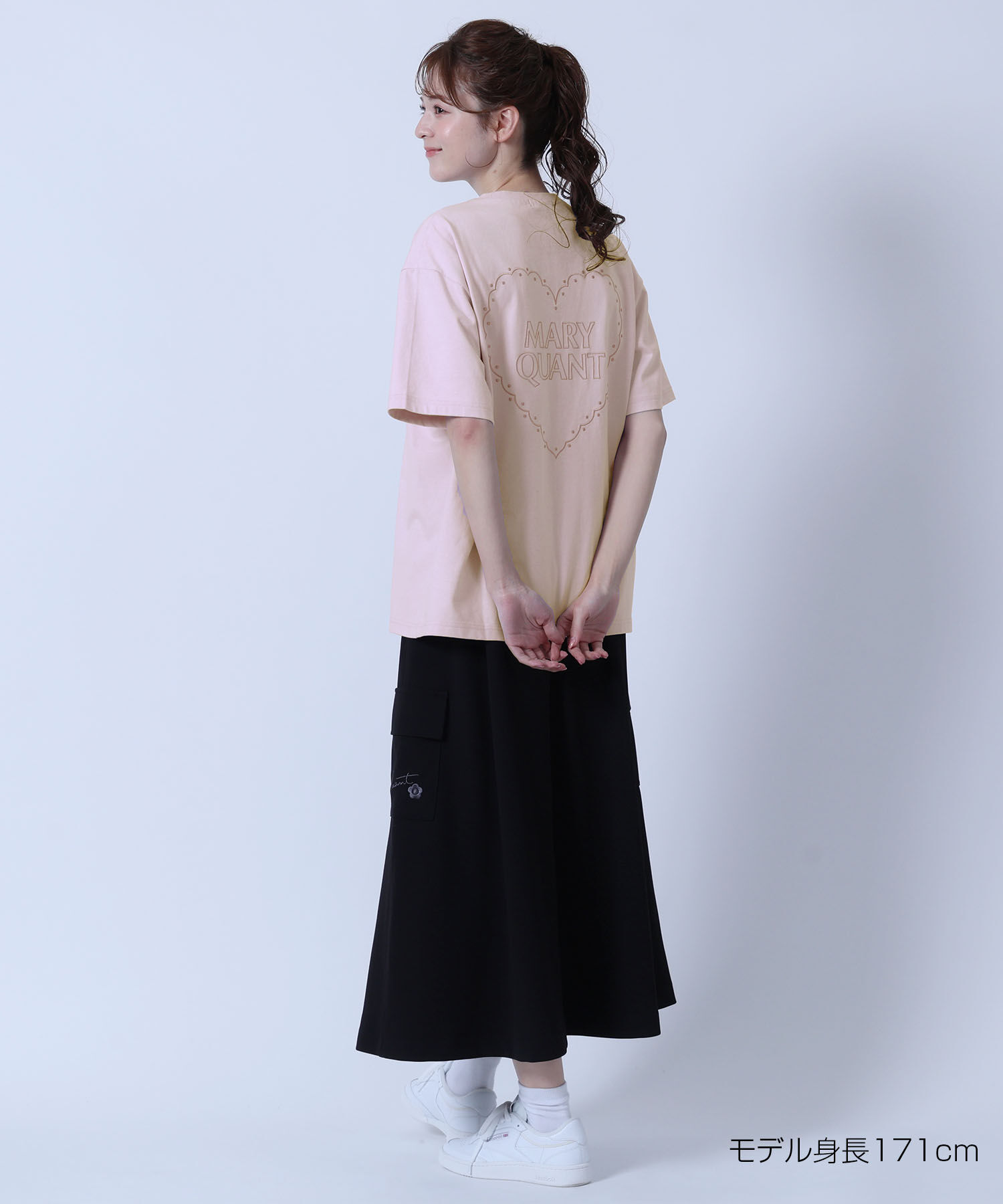 MARY QUANT「バックハート Tシャツ」|Tシャツ・カットソー|